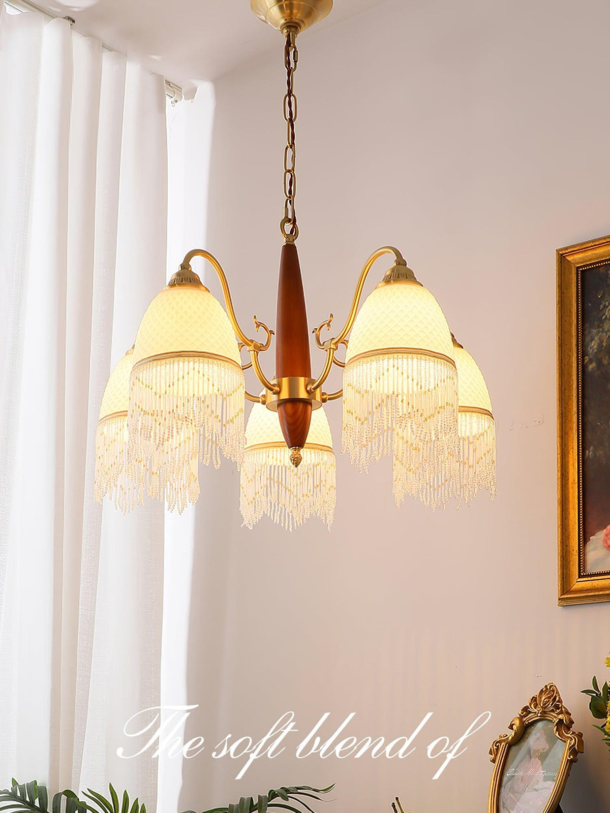 Yaves vintagekrona med tofs och glas