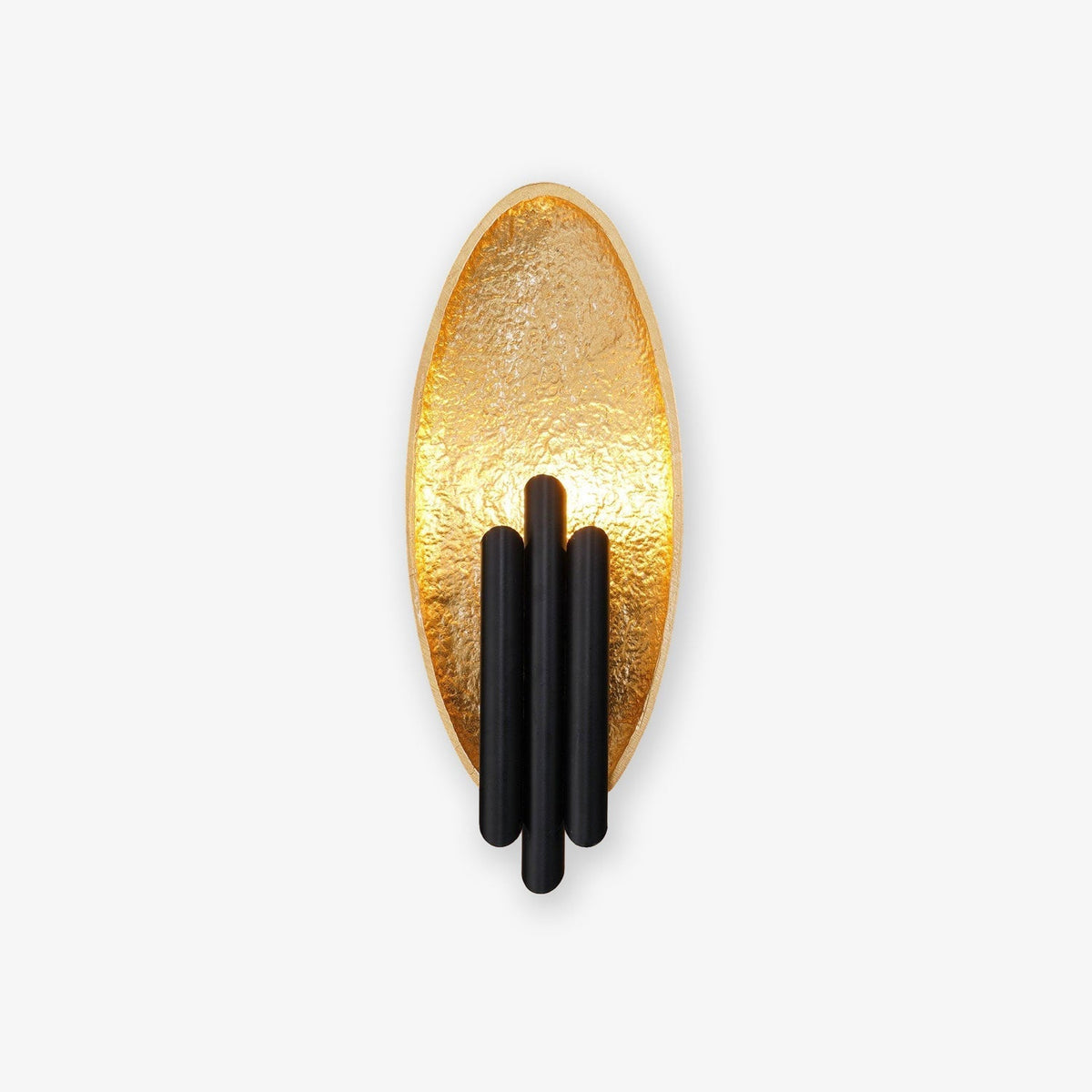Aurerielle minimalistisk væglampe i guld og sort