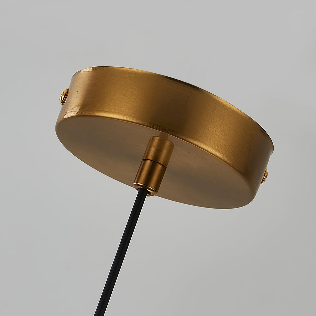 Ældet moderne minimalistisk kuppelformet pendellampe i glas