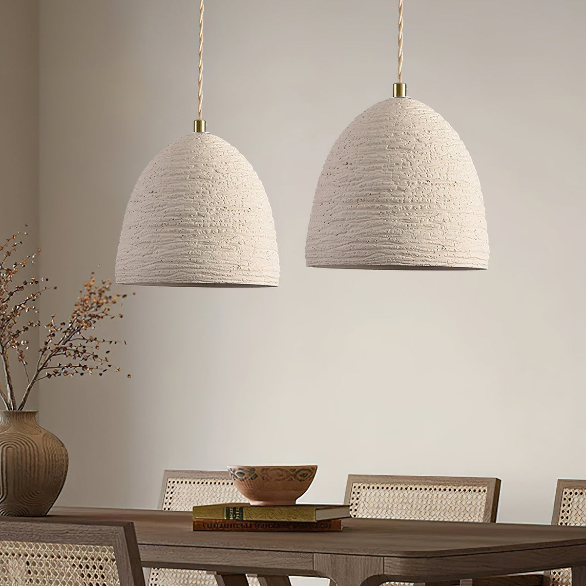 Kirae texturerade pendellampor i cement