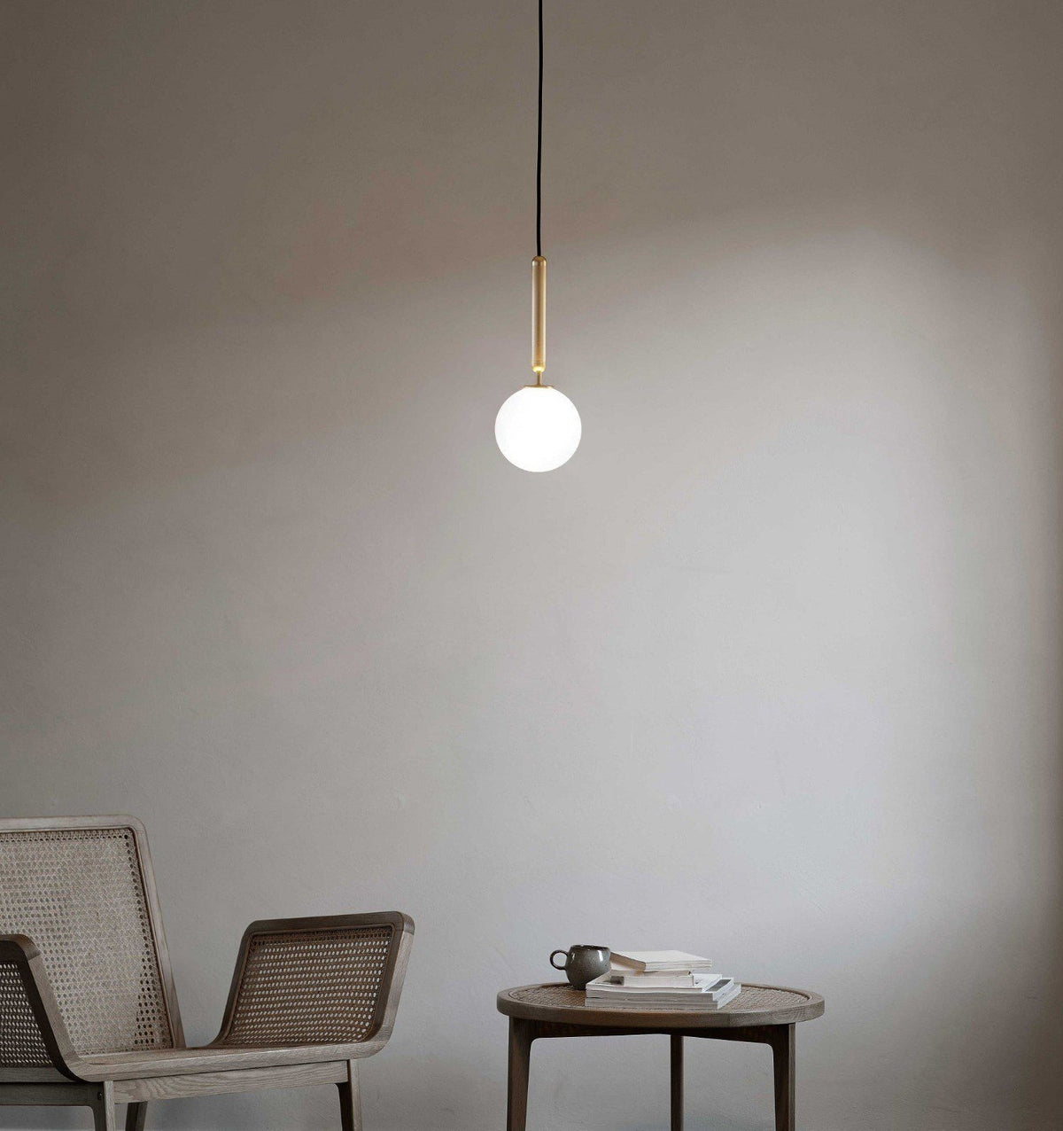 Azorila moderne minimalistisk hængelampe i messing og glas