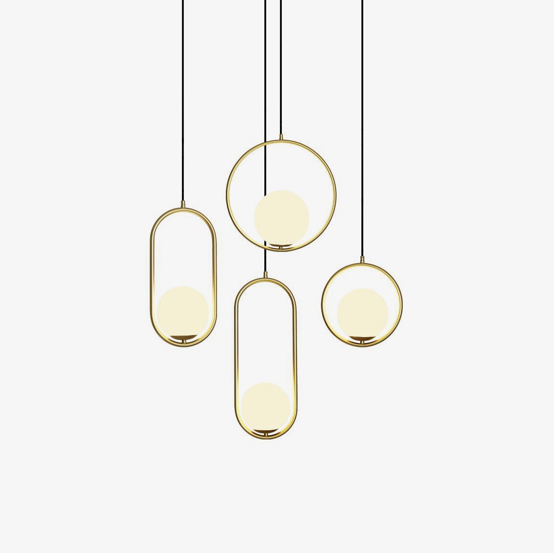 Orieria-messingpendel med moderne ring