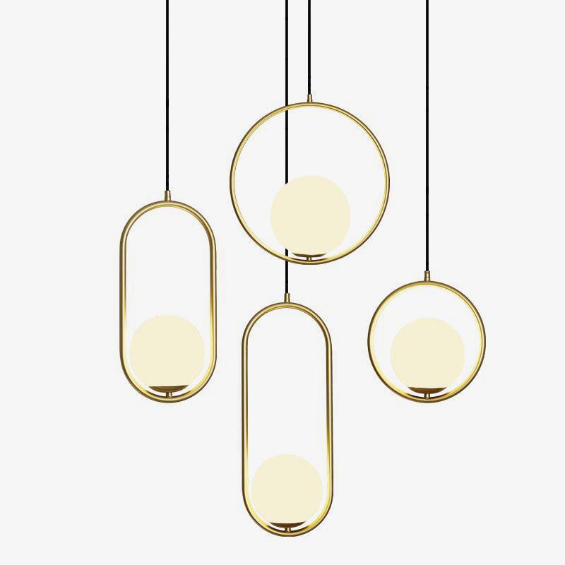 Orieria-messingpendel med moderne ring