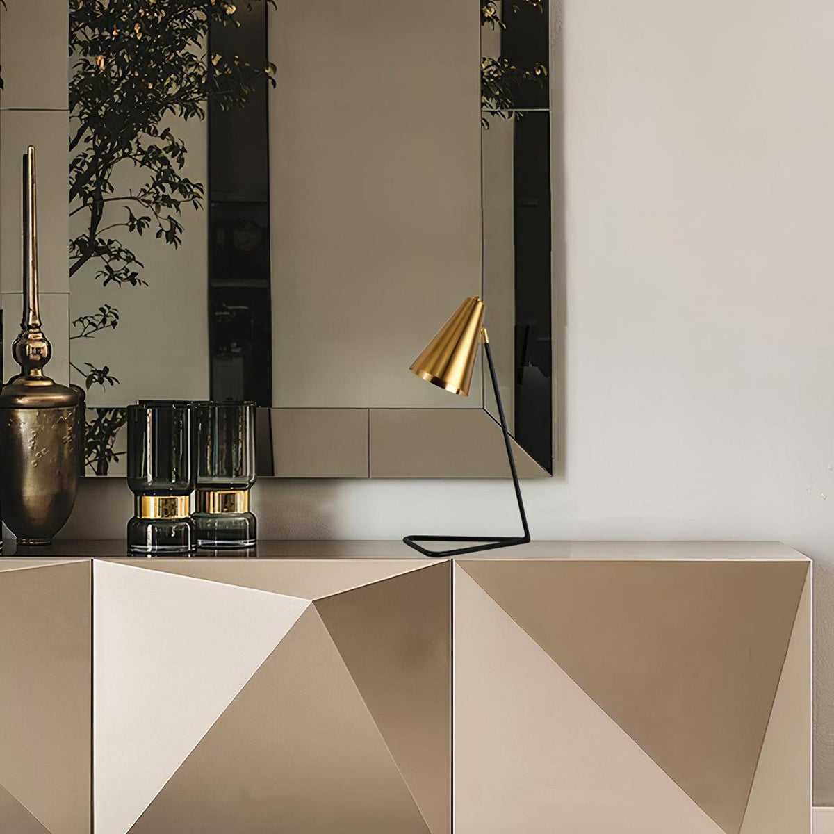 Candeeiro de mesa industrial Lumiere