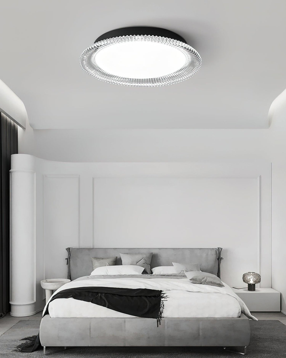 Crystaline minimalistisk loftslampe i aluminium