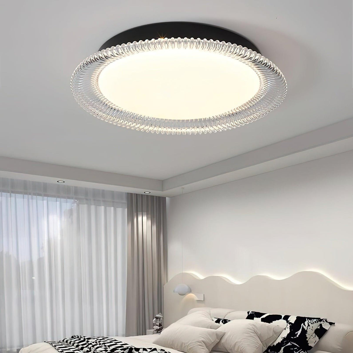 Crystaline minimalistisk loftslampe i aluminium