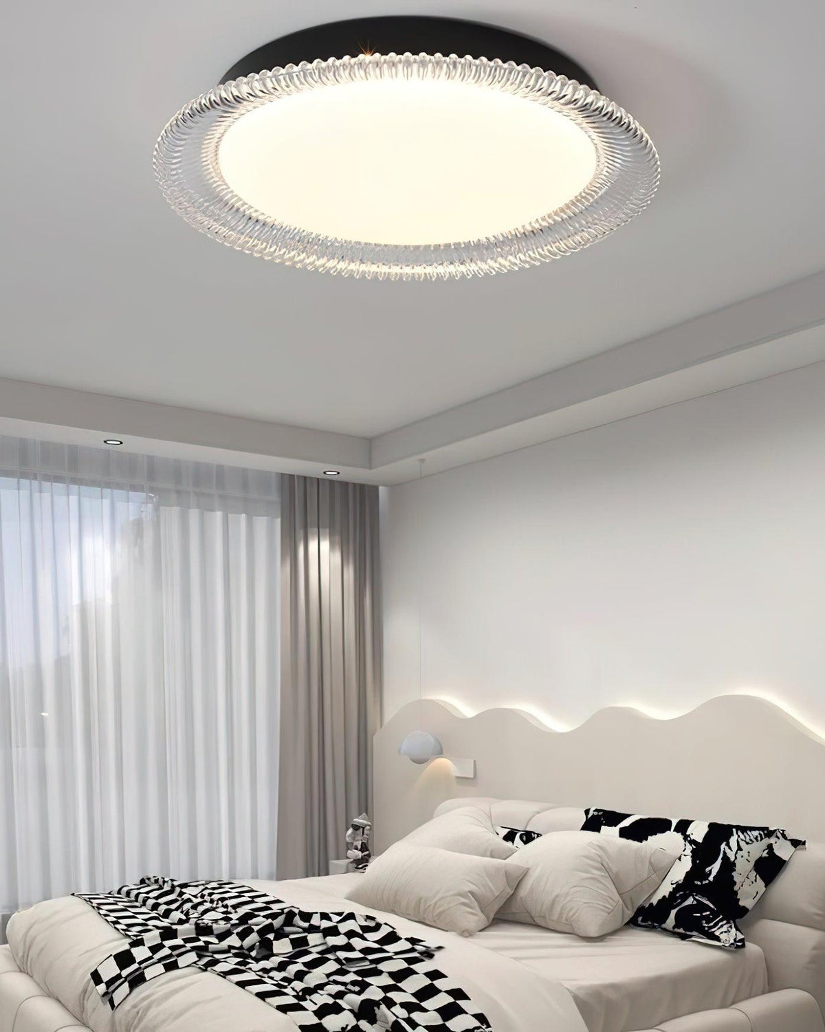 Crystaline minimalistisk loftslampe i aluminium