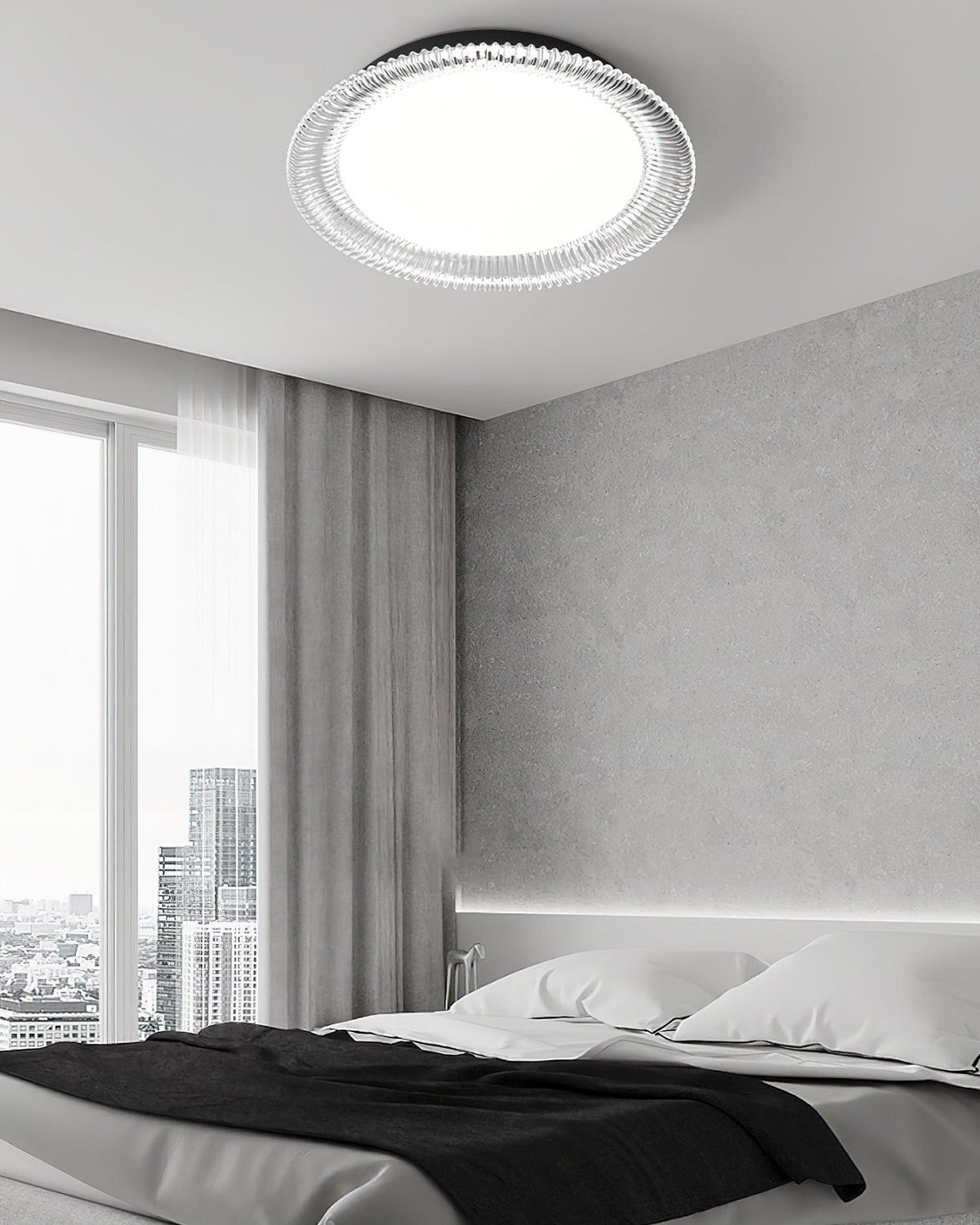 Crystaline minimalistisk loftslampe i aluminium