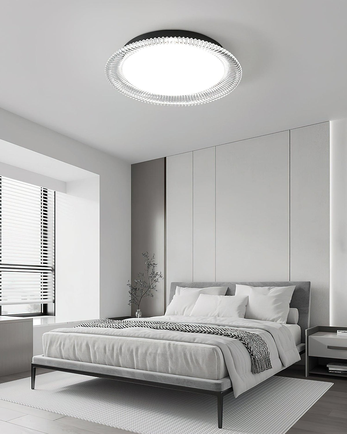 Crystaline minimalistisk loftslampe i aluminium