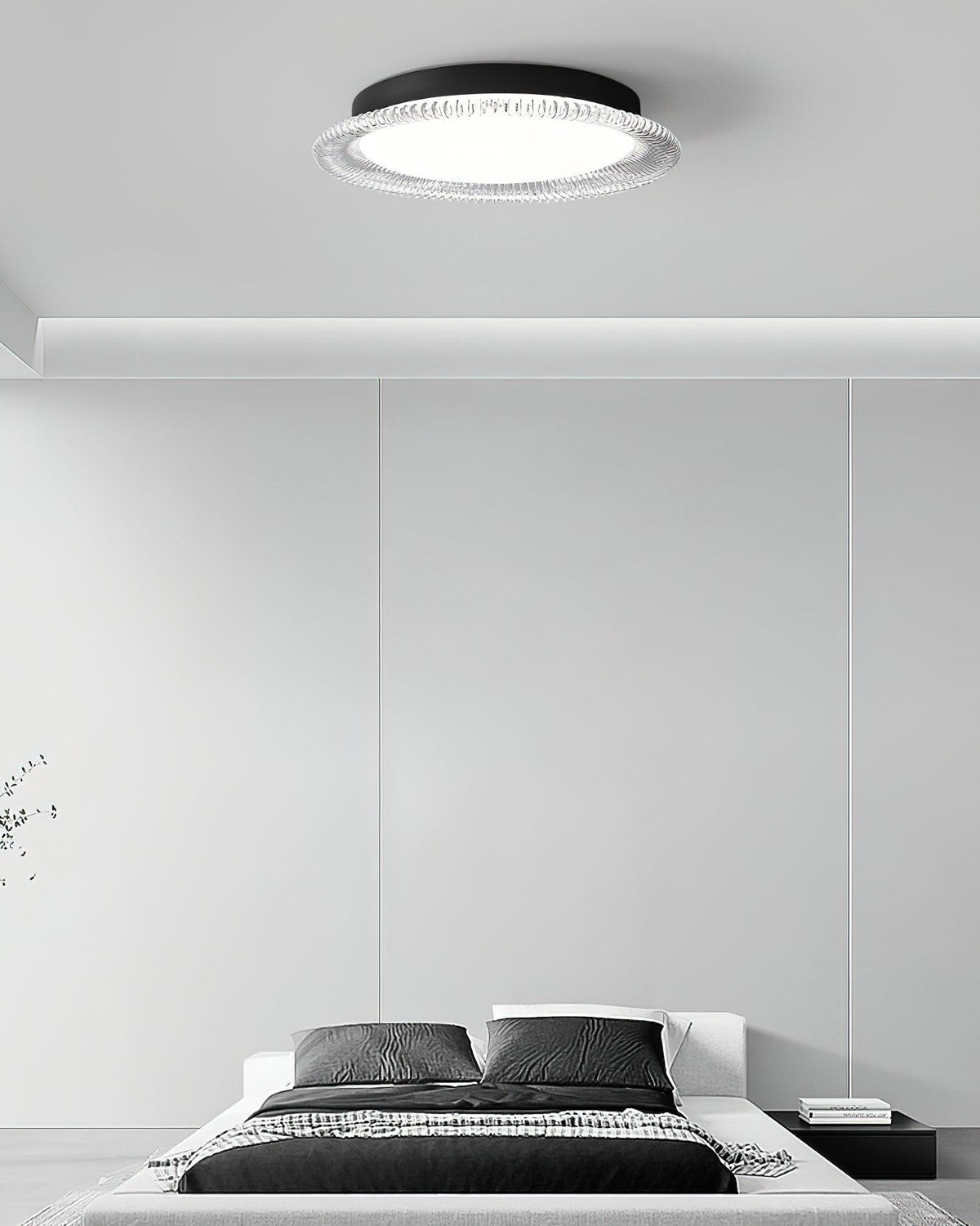 Crystaline minimalistisk loftslampe i aluminium
