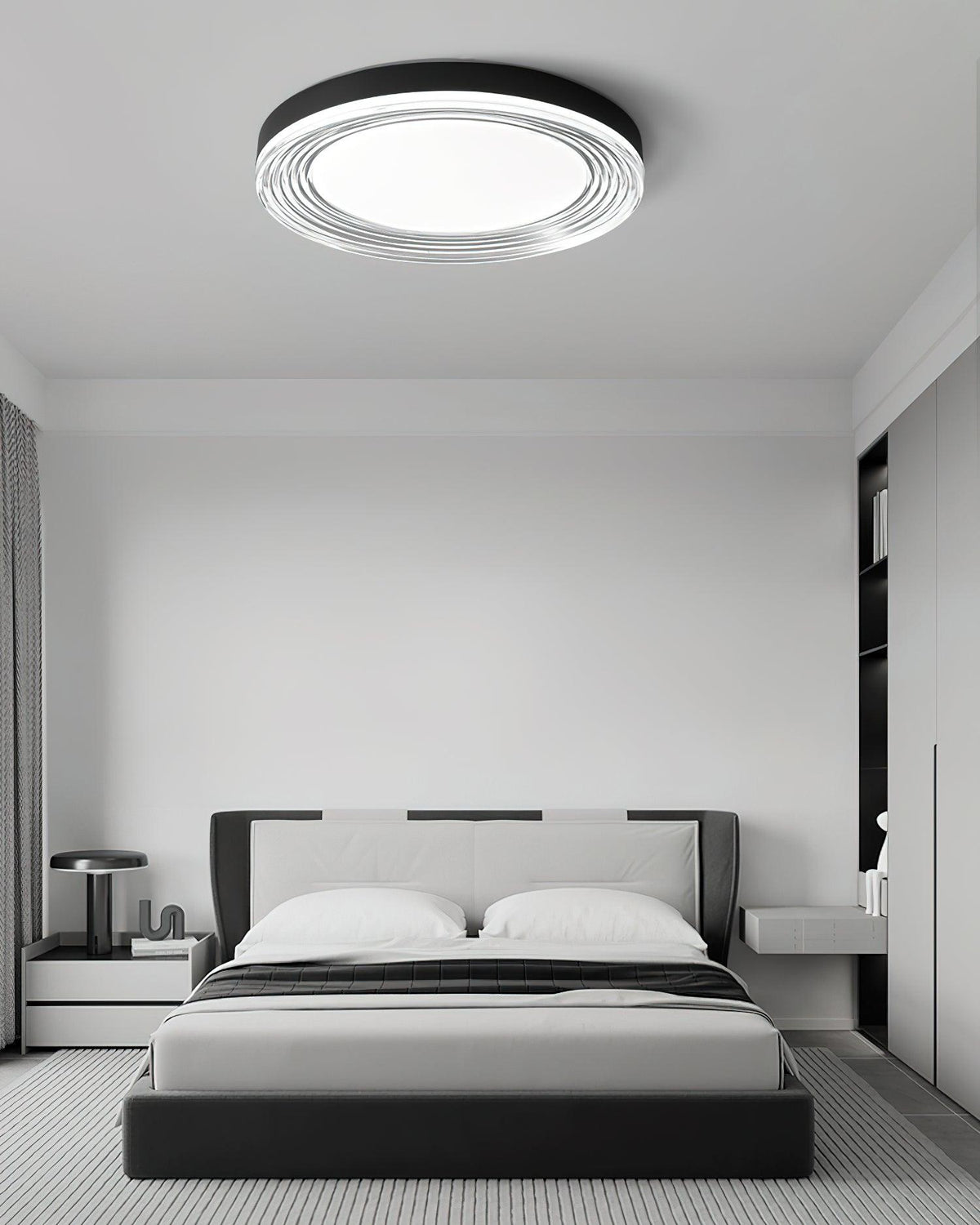 Orbit moderne loftslampe i aluminium