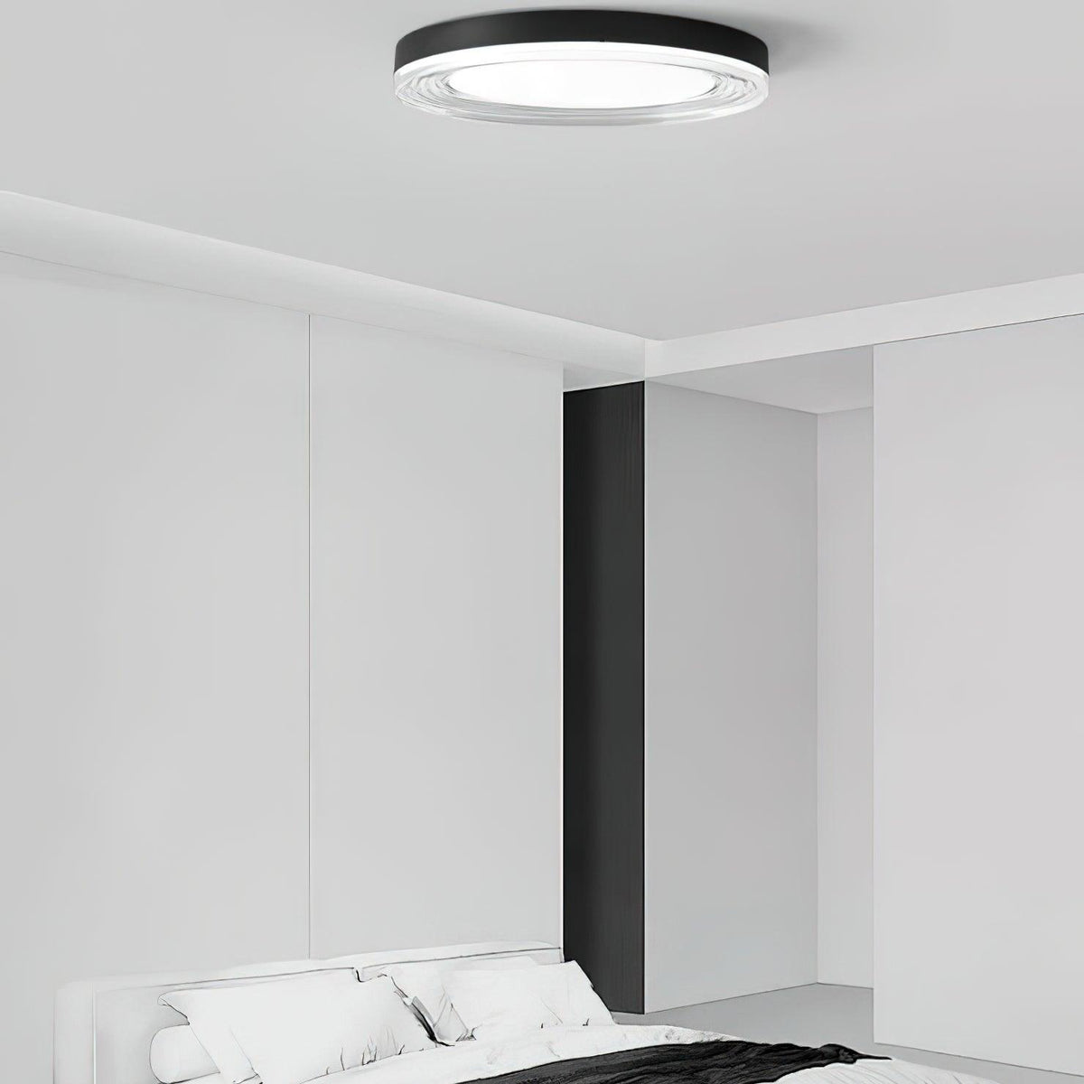 Orbit moderne loftslampe i aluminium