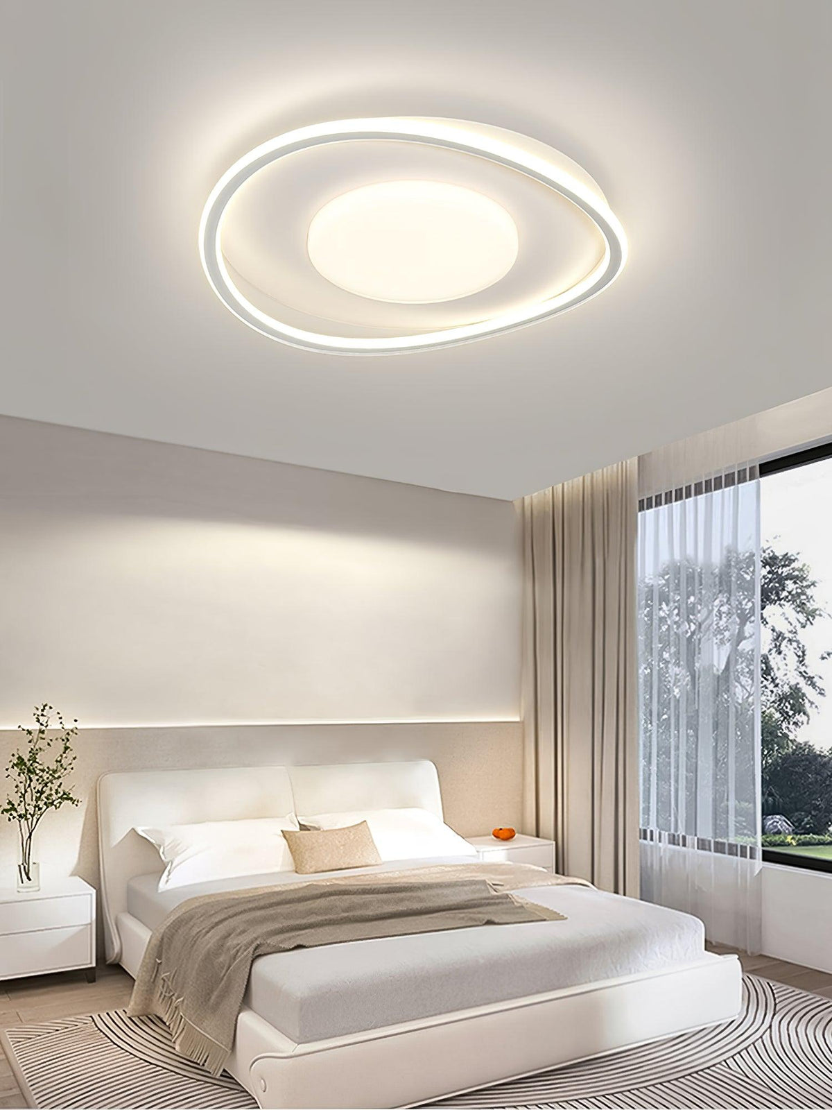 Norisiella mínímalískur geometrískur LED-loftlampi