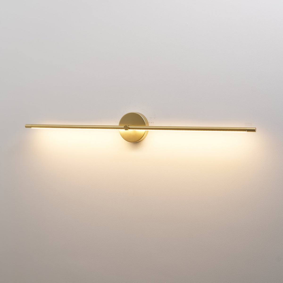 Minimalistisk modern linjär LED-vägglampa med stickkontakt