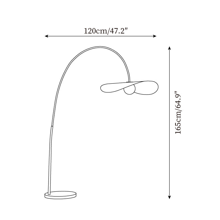 Sorarella-gulvlampe