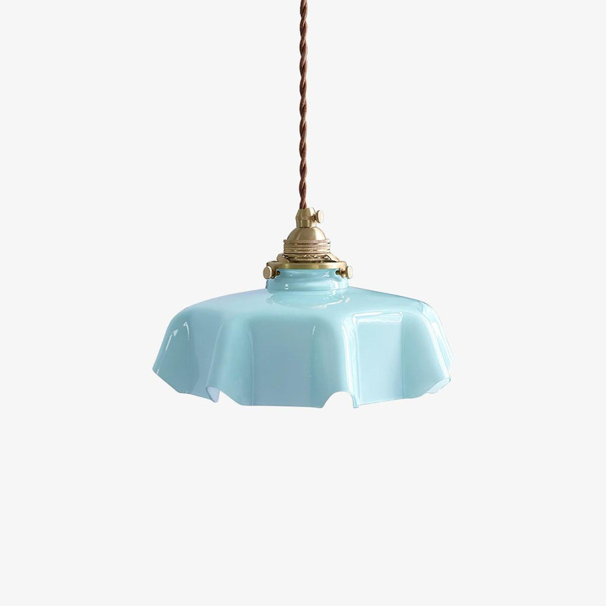 Civen Farmhouse Ruffled Pendant Light