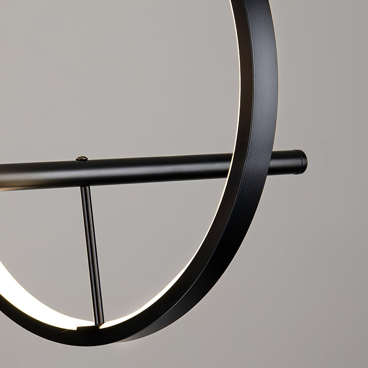 Edvane lysekrone i glas, bobler, nordisk sort LED