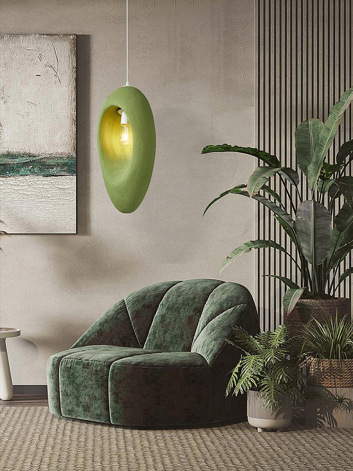 Ulrinara modern minimalistisk pendellampa i plast