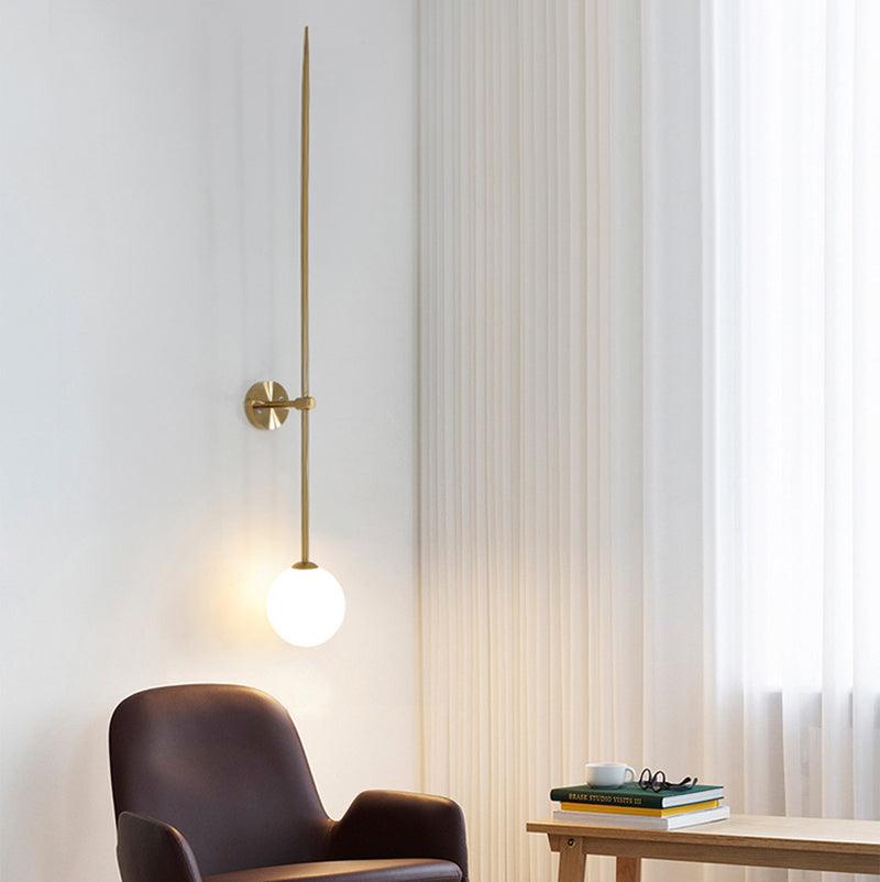 Veluelle modern minimalistisk mobil vägglampa i glas