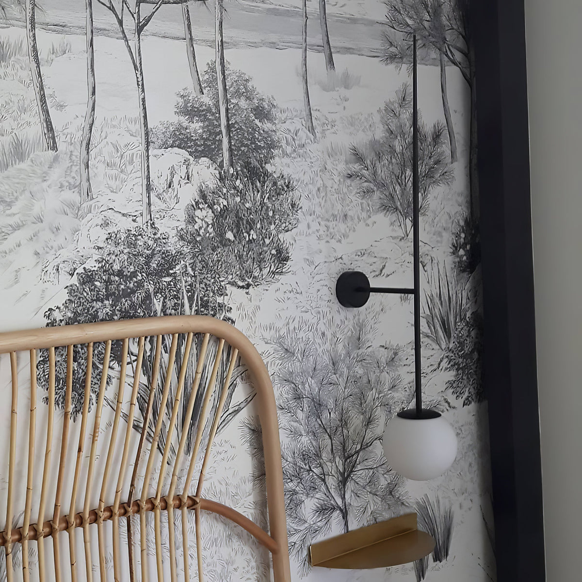 Veluelle modern minimalistisk mobil vägglampa i glas