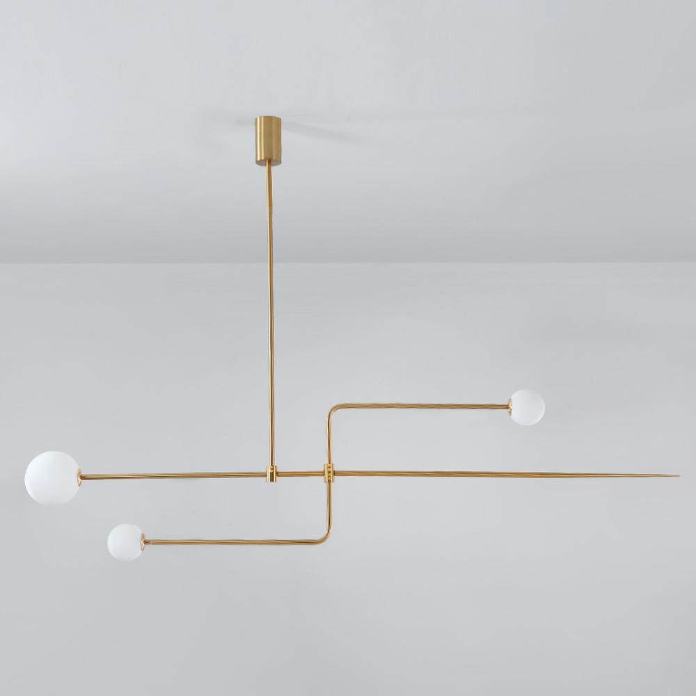 Candelabro Viraiseon móvel, preto e minimalista