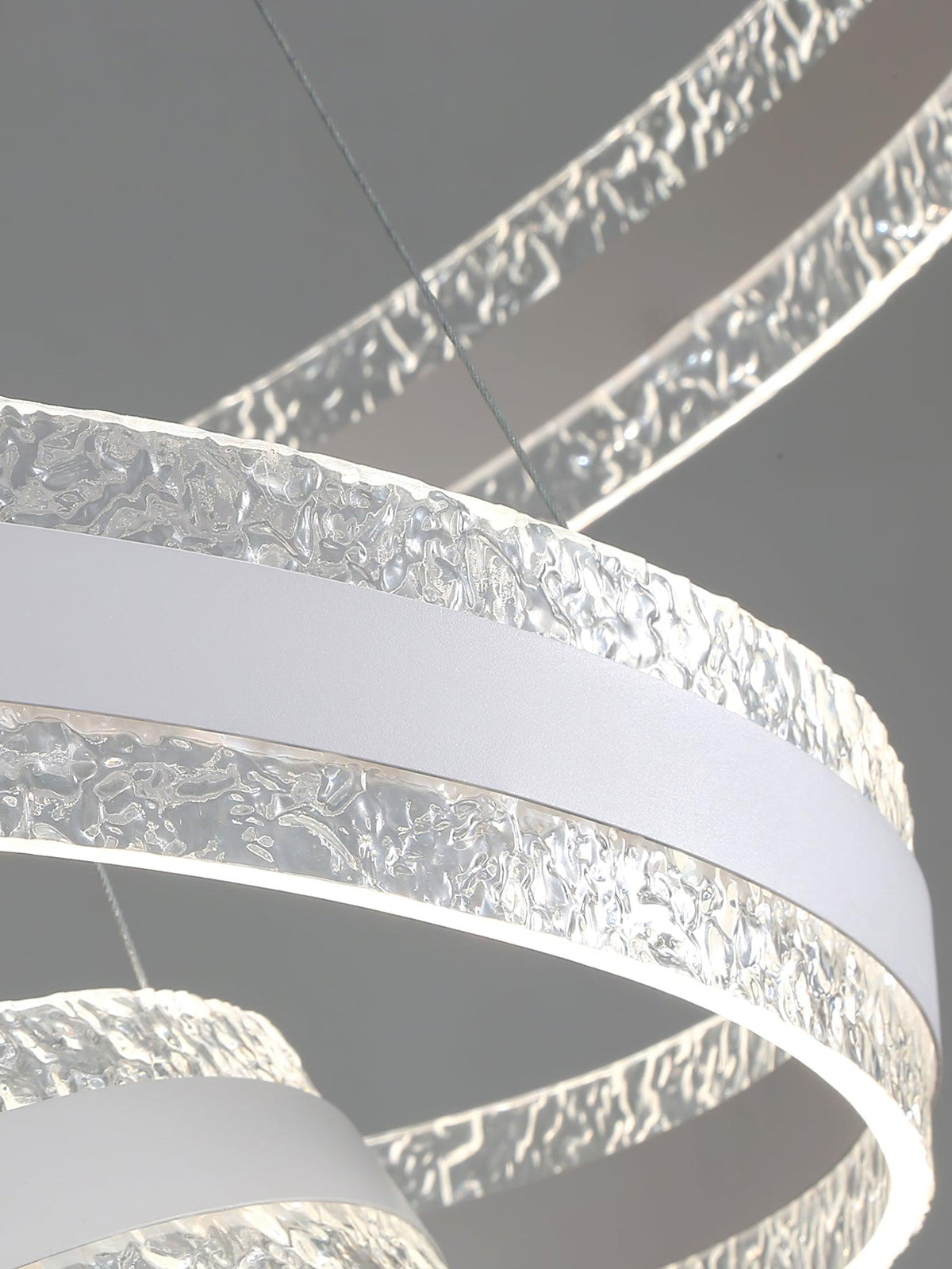 Aroxen Moderne LED-pendellampe med dobbelte cirkelringe