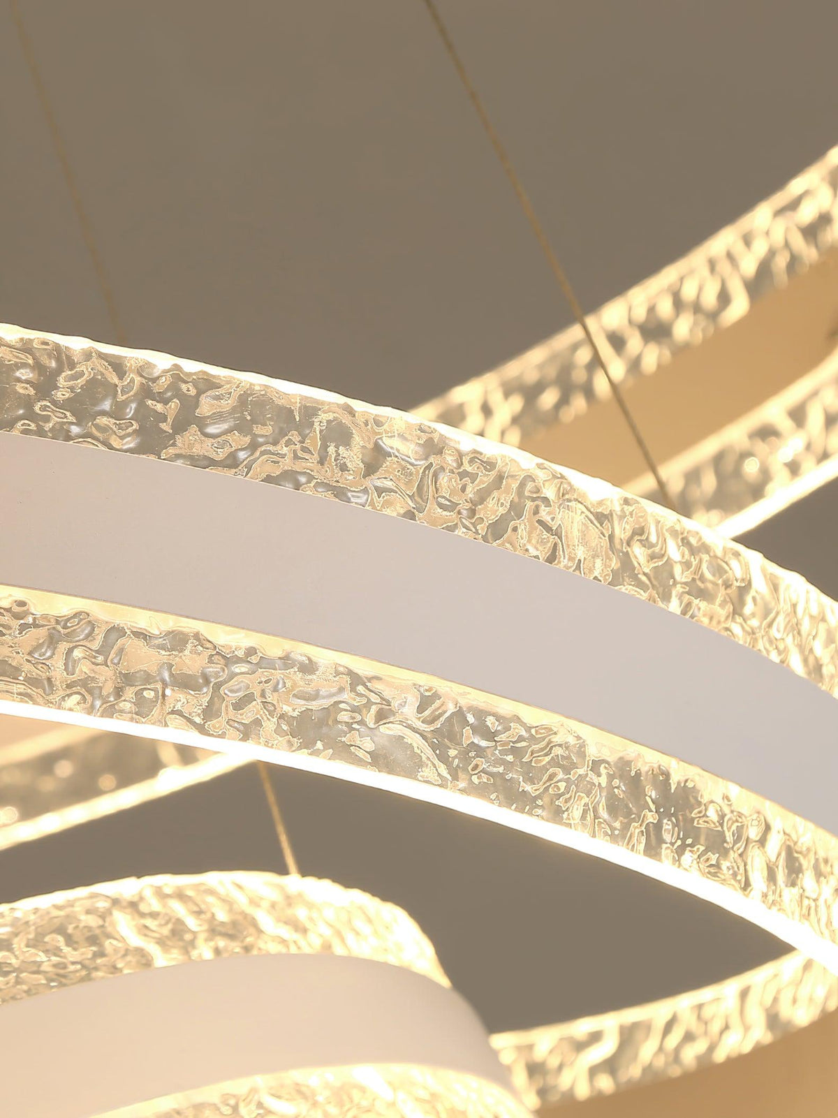 Aroxen Moderne LED-pendellampe med dobbelte cirkelringe