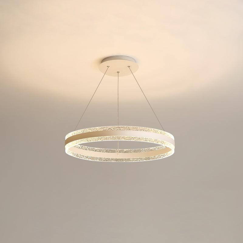 Aroxen Moderne LED-pendellampe med dobbelte cirkelringe