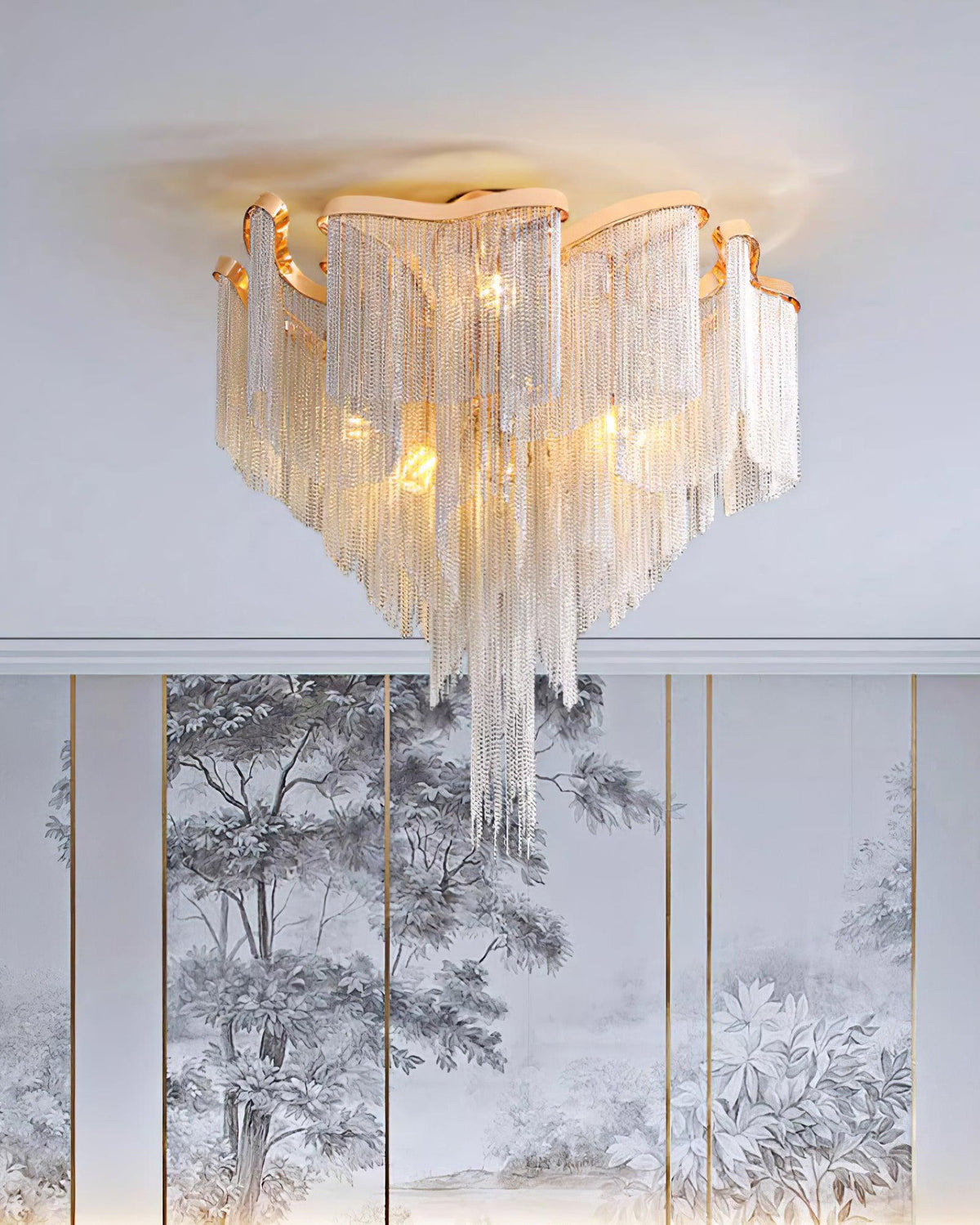 Mevrin modern taklampa med tofsar och konstnärlig design
