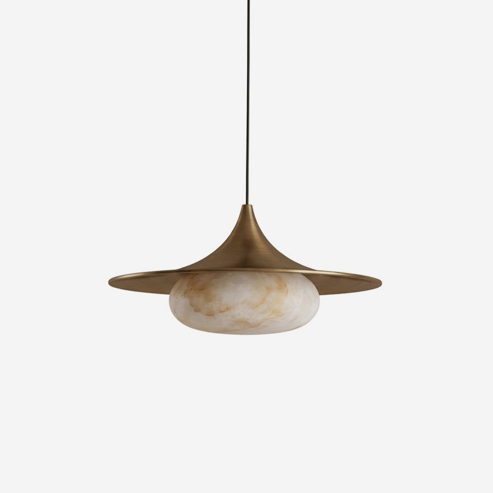 Fallowcrest pendellampe i alabast