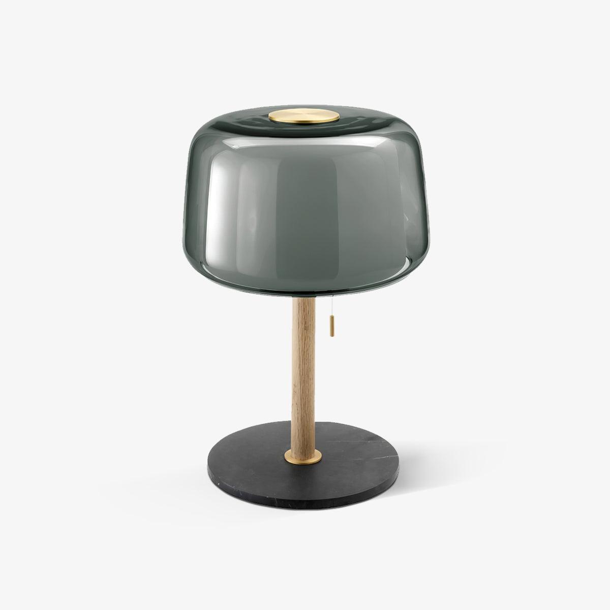 Gala bordslampa i glas och marmor