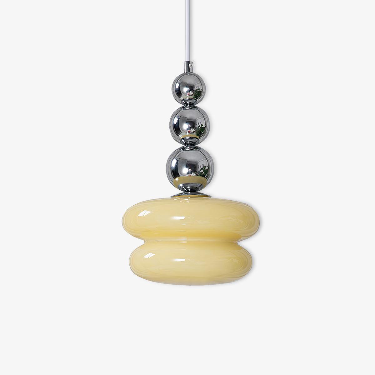 Aurelin-pendellampe i kunstnerisk glas