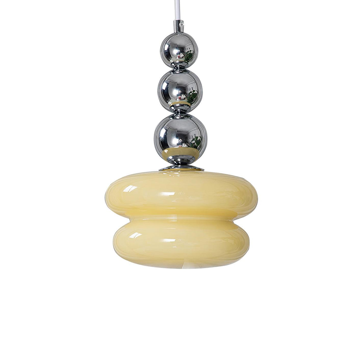 Aurelin-pendellampe i kunstnerisk glas