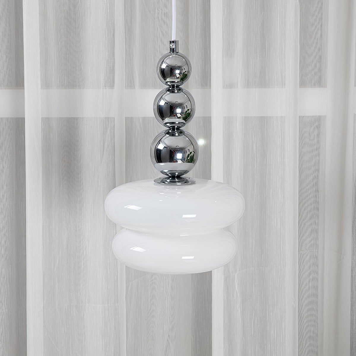 Aurelin-pendellampe i kunstnerisk glas