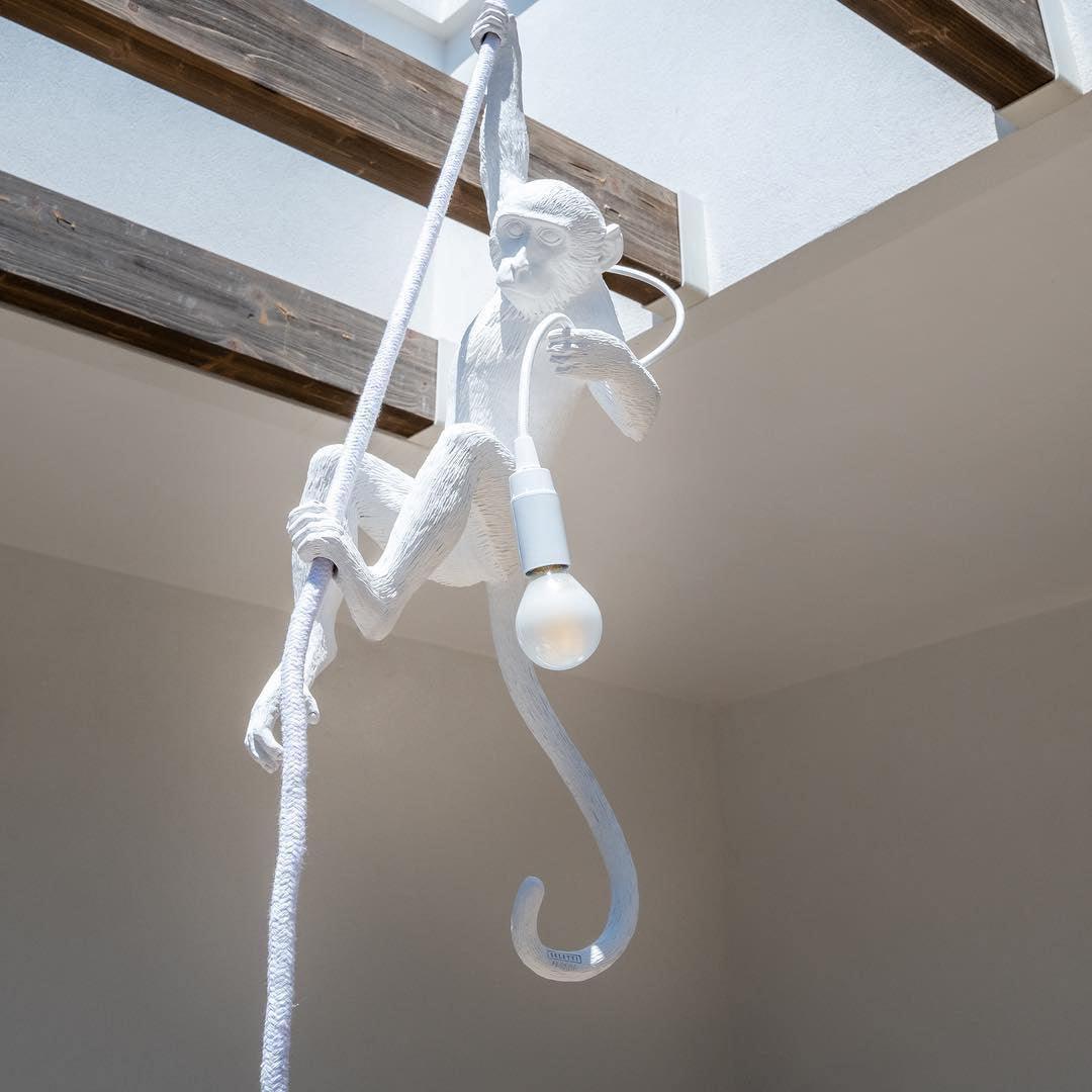 Epiran kunstnerisk pendel i harpiks og reb