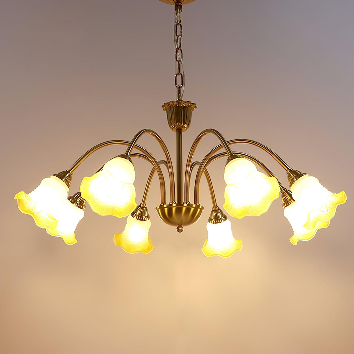 Diane vintage-lysekrone i glas
