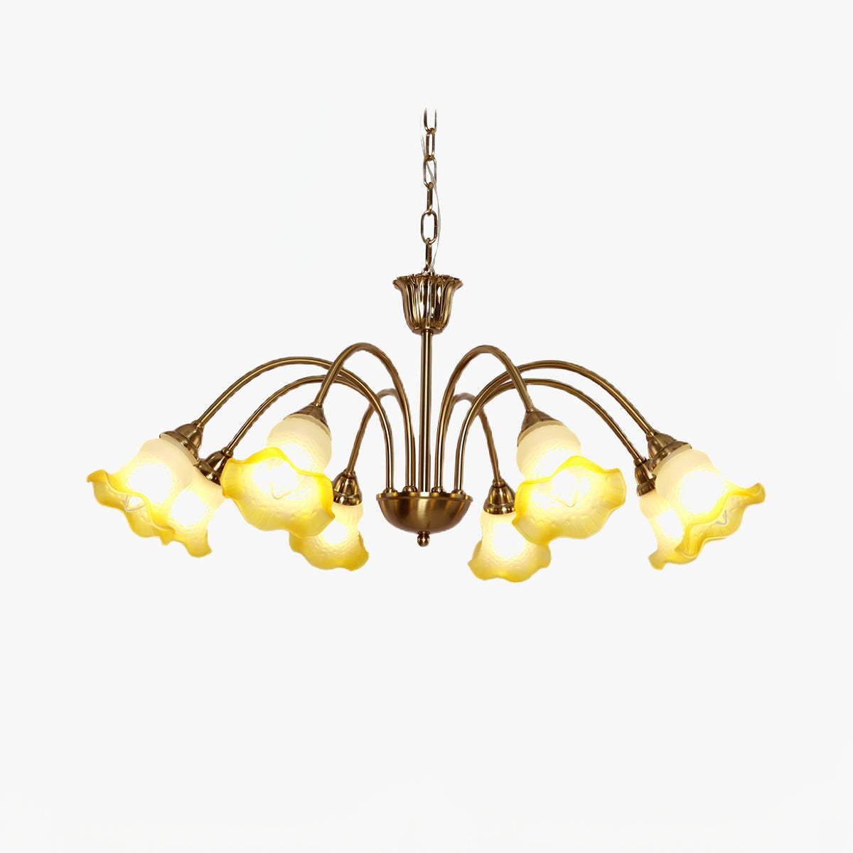 Diane vintage-lysekrone i glas