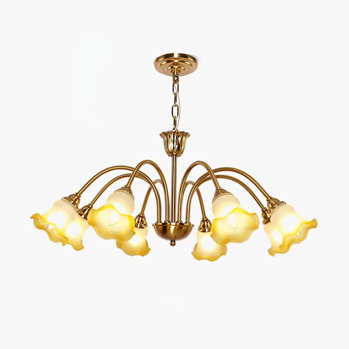 Diane vintage-lysekrone i glas