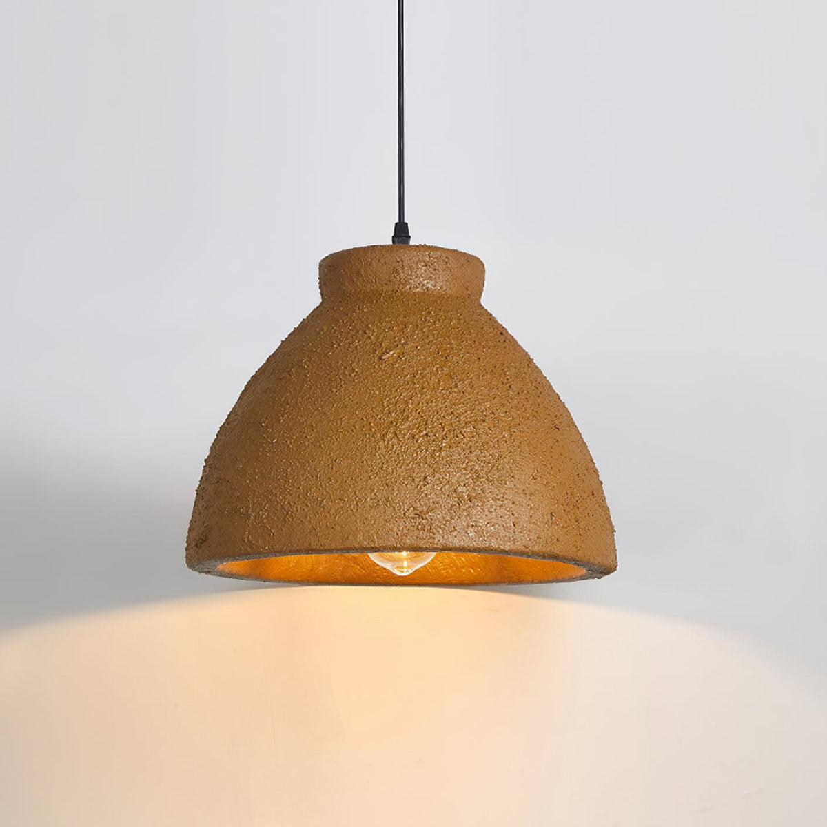 Candeeiro suspenso em resina Wabi-Sabi Osileth