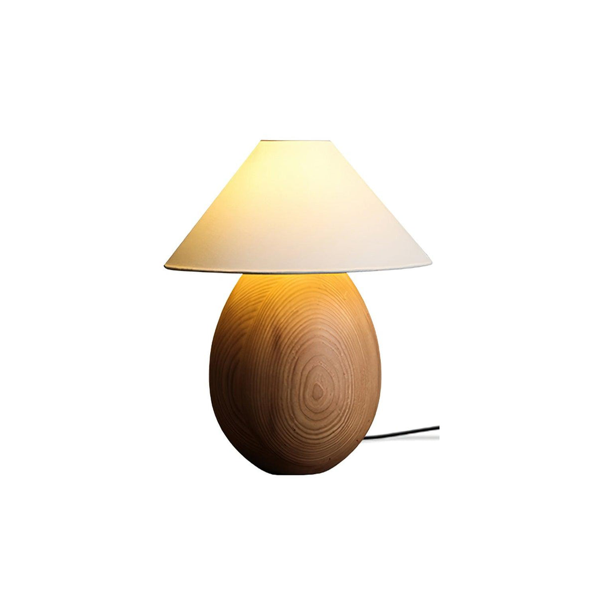 Candeeiro de mesa Orbace em madeira natural