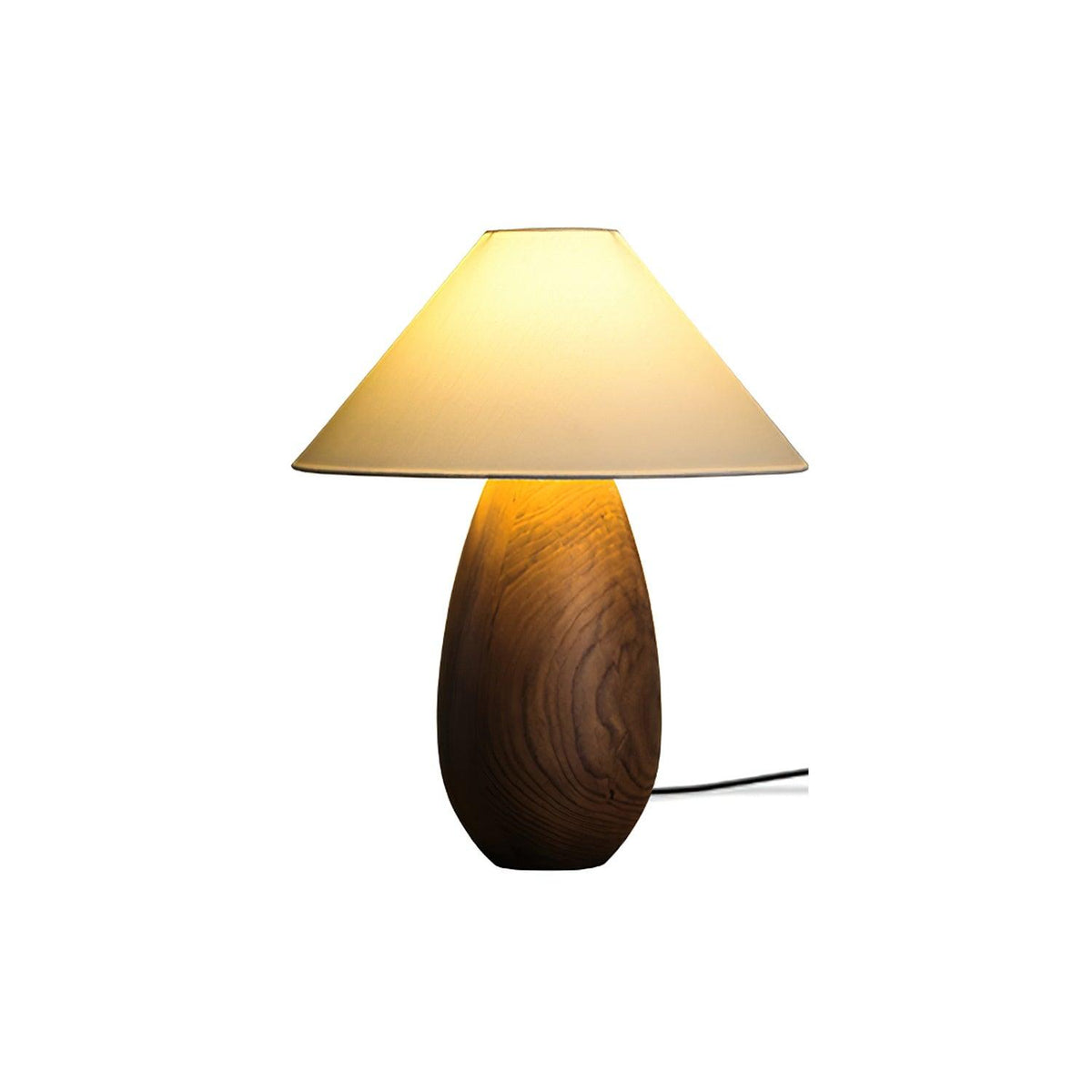 Candeeiro de mesa Orbace em madeira natural
