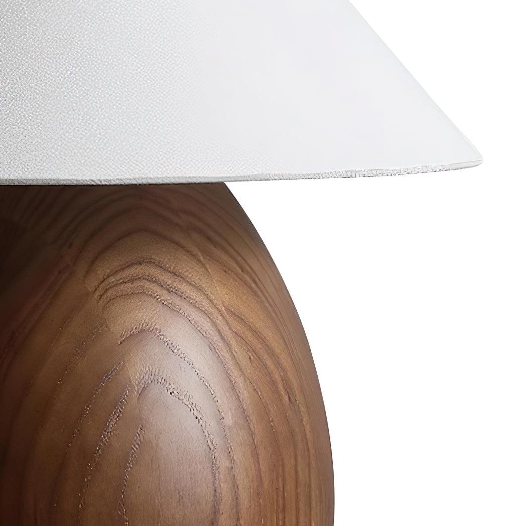 Orbace naturlig træbordlampe