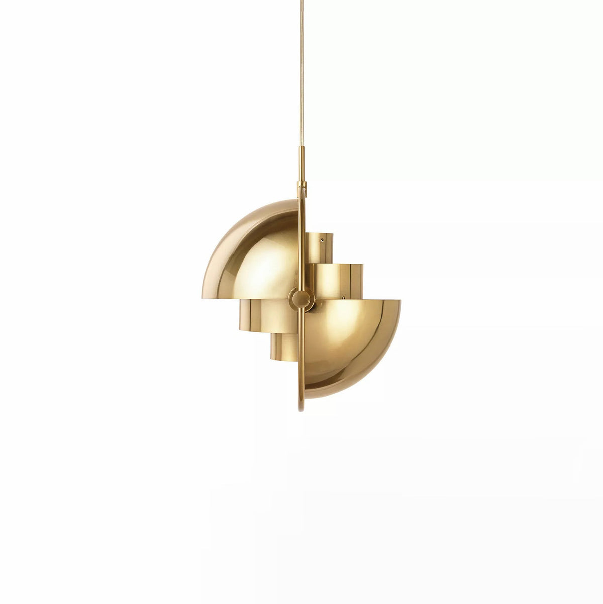 Miruaine pendellampe med deform kugle i guld