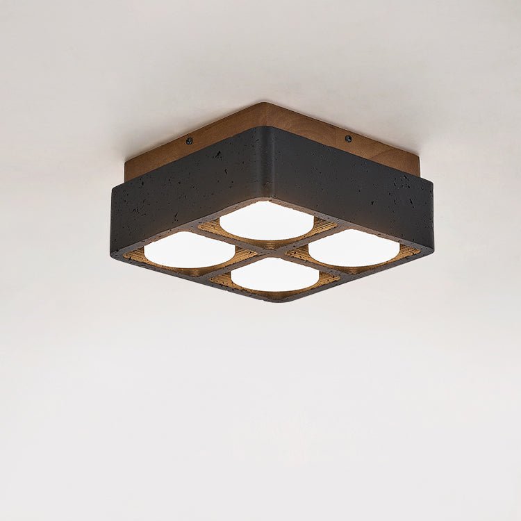 Axel firkantet loftlampe med flere spot