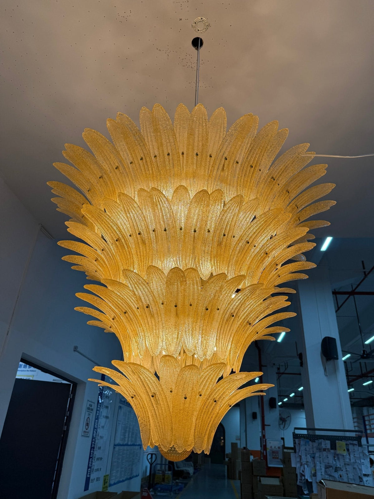 Ismavelle Glass Palmette -kattokruunu