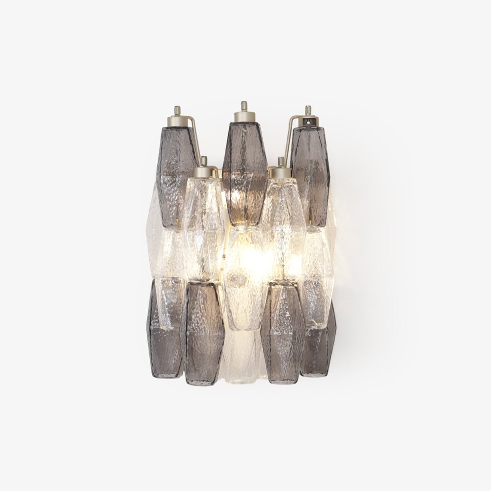 Eiruaria vägglampa rombformat glas i nivåer samtida