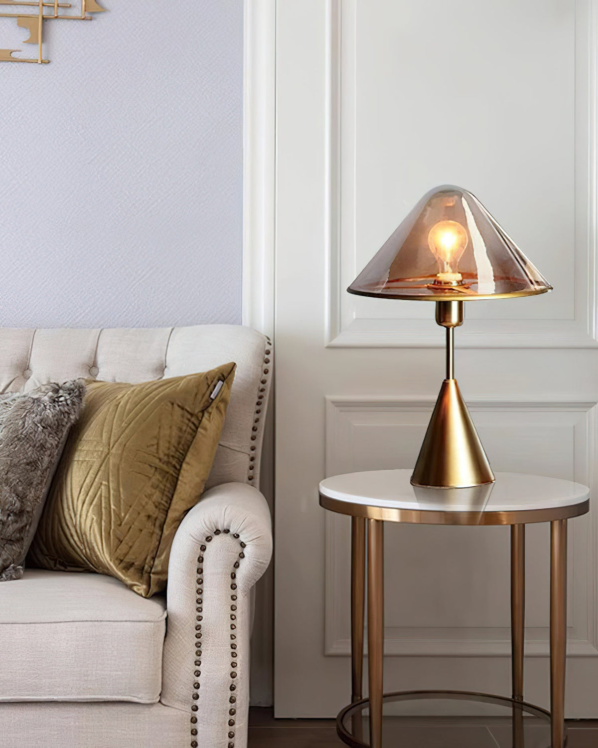 Samtida bordslampa Mushroom