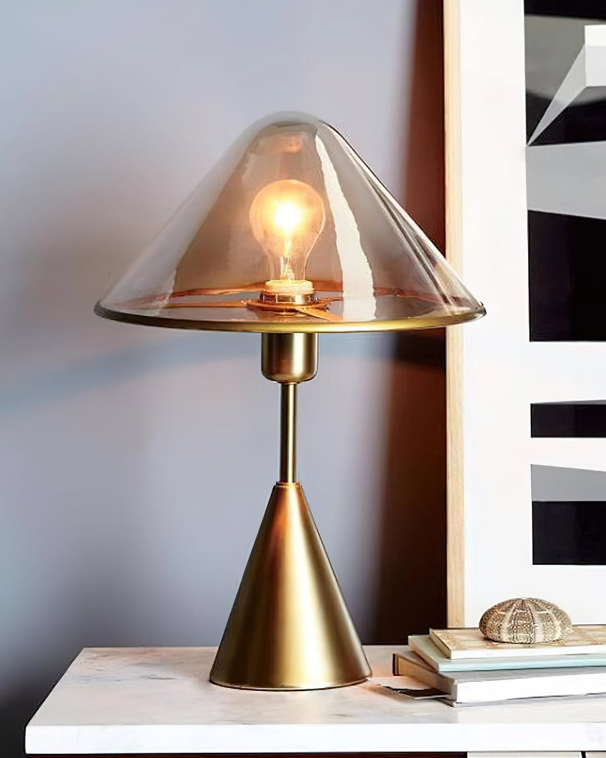 Samtida bordslampa Mushroom