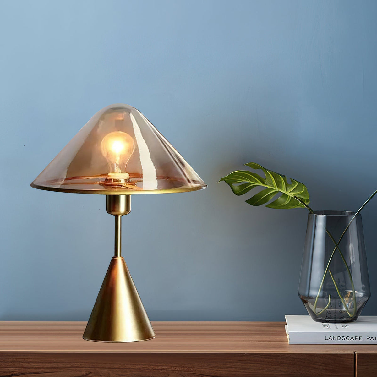 Samtida bordslampa Mushroom