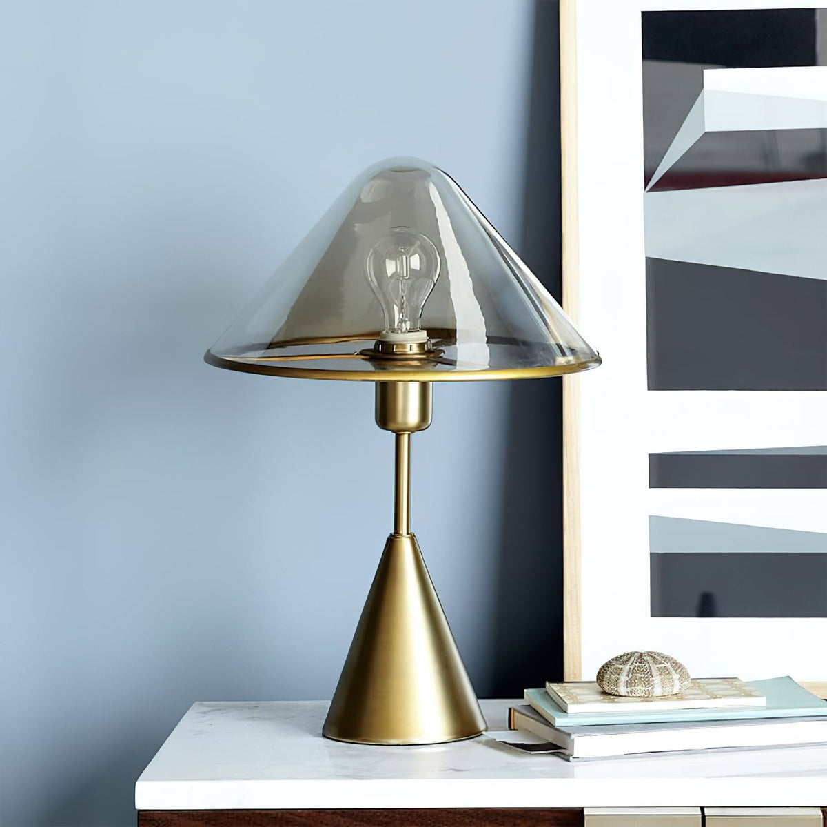 Samtida bordslampa Mushroom